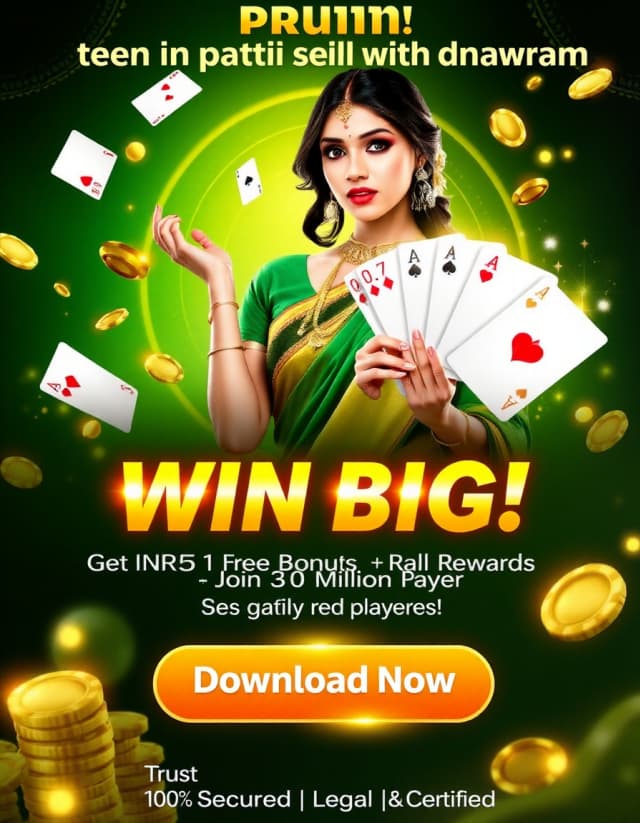 Teen Patti Real Cash Withdrawal Banner